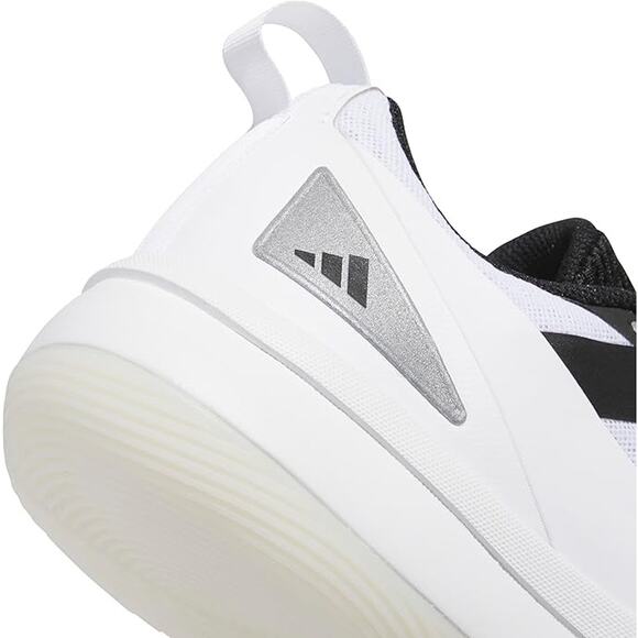 NWT adidas Unisex Front Court Sneaker, White/Black, 10.5 US Men - Picture 5 of 7